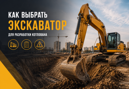 Как выбрать экскаватор для разработки котлована: основные критерии и ошибки