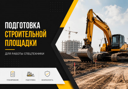 Как подготовить строительную площадку для работы спецтехники