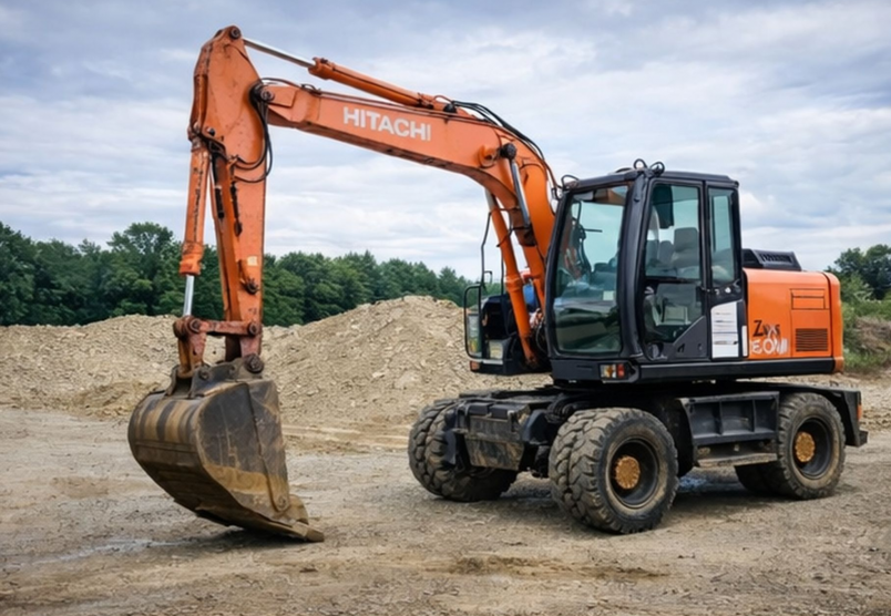 Аренда экскаватора Hitachi ZX160W в Москве и Московской области